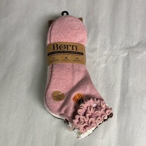 New Born Socks Women’s 4 Pair Wool Blend Quarter Socks Fall Football Casual Pink
